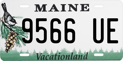 ME license plate 9566UE