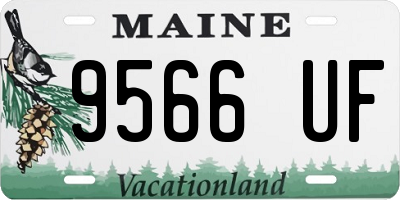 ME license plate 9566UF