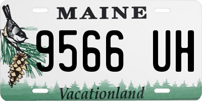 ME license plate 9566UH