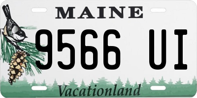 ME license plate 9566UI