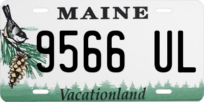 ME license plate 9566UL