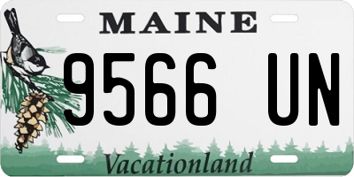 ME license plate 9566UN