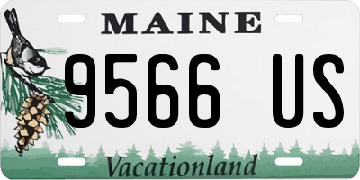 ME license plate 9566US