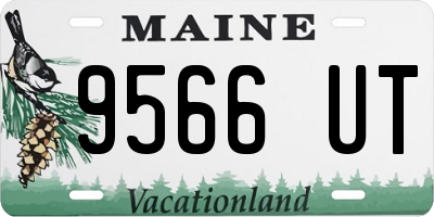 ME license plate 9566UT