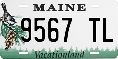 ME license plate 9567TL