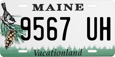 ME license plate 9567UH