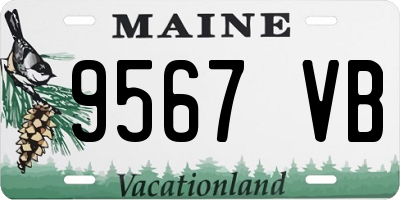 ME license plate 9567VB