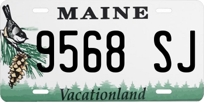 ME license plate 9568SJ