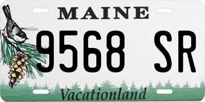 ME license plate 9568SR