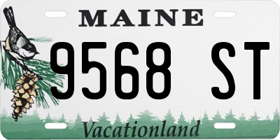 ME license plate 9568ST
