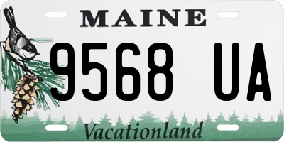 ME license plate 9568UA