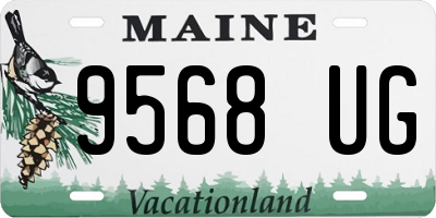 ME license plate 9568UG
