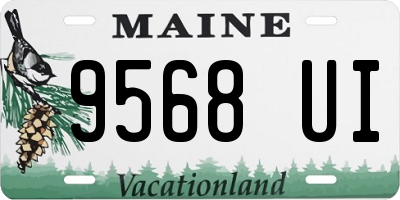 ME license plate 9568UI