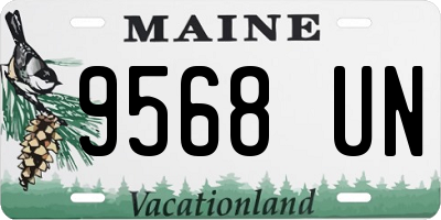 ME license plate 9568UN