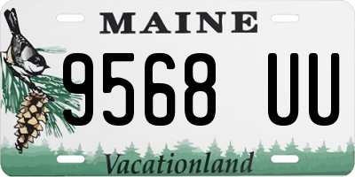 ME license plate 9568UU