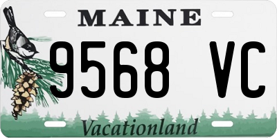 ME license plate 9568VC