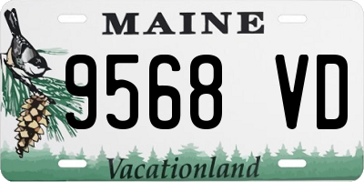 ME license plate 9568VD