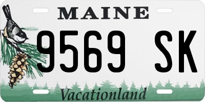 ME license plate 9569SK