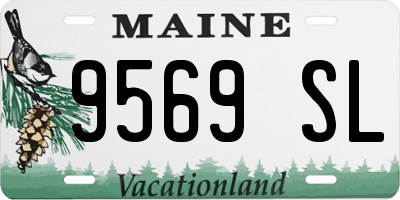 ME license plate 9569SL