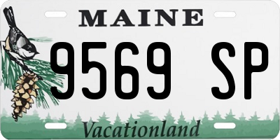 ME license plate 9569SP