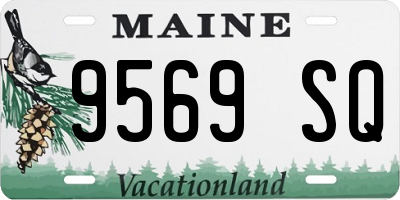 ME license plate 9569SQ