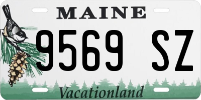 ME license plate 9569SZ