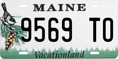 ME license plate 9569TO