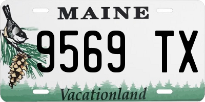 ME license plate 9569TX