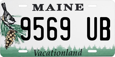 ME license plate 9569UB
