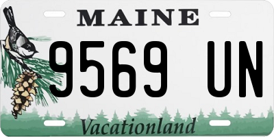 ME license plate 9569UN
