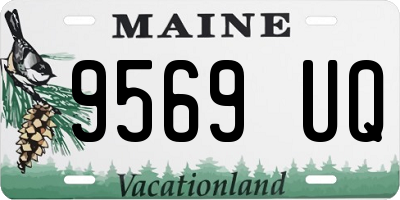 ME license plate 9569UQ