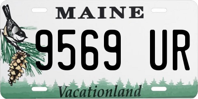 ME license plate 9569UR