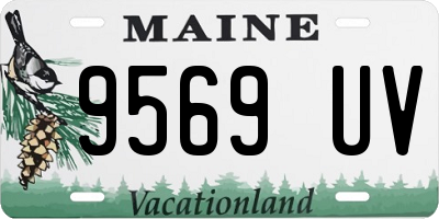 ME license plate 9569UV