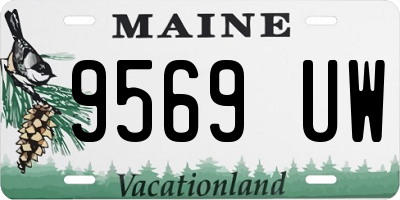 ME license plate 9569UW