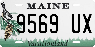 ME license plate 9569UX