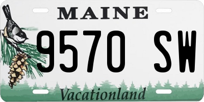 ME license plate 9570SW