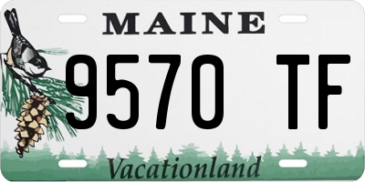 ME license plate 9570TF