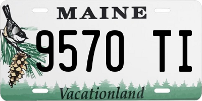 ME license plate 9570TI