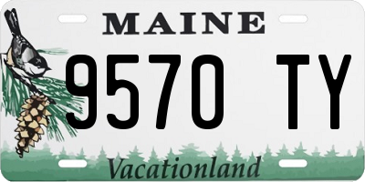 ME license plate 9570TY