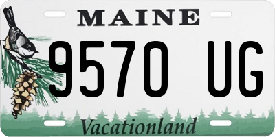 ME license plate 9570UG