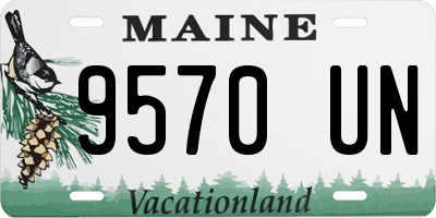 ME license plate 9570UN