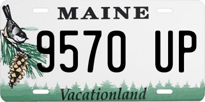 ME license plate 9570UP