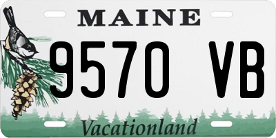 ME license plate 9570VB