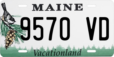 ME license plate 9570VD