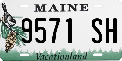 ME license plate 9571SH
