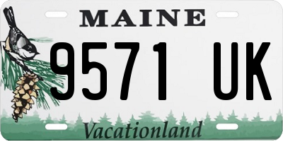 ME license plate 9571UK