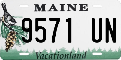 ME license plate 9571UN