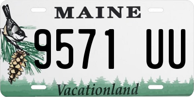 ME license plate 9571UU