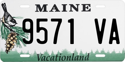 ME license plate 9571VA