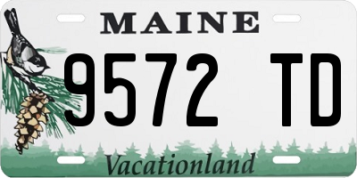 ME license plate 9572TD